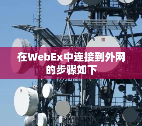 在WebEx中连接到外网的步骤如下