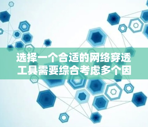 选择一个合适的网络穿透工具需要综合考虑多个因素,包括需求、能力、预算、界面以及更新频率。以下是一个有条理的推荐,帮助您根据自己的需求和习惯做出选择