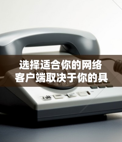 选择适合你的网络客户端取决于你的具体需求、使用场景和预算。以下是一些常见的网络客户端推荐，供你参考